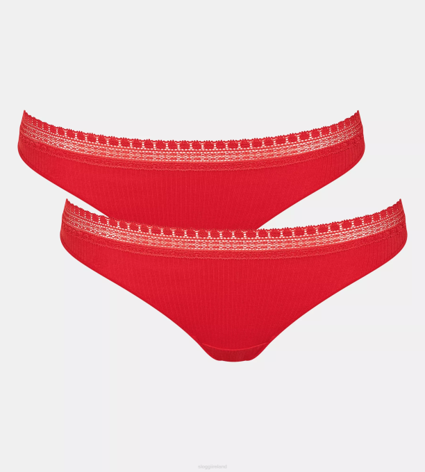 sloggi Knickers | 22NZ116 Women GO RIBBED Brazilian knickers Campari