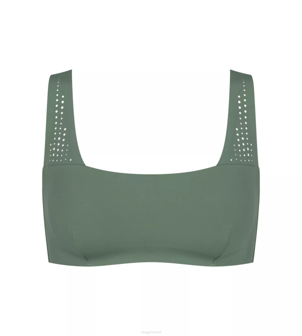 sloggi Swimwear 22NZ355 Women SHORE ARIENZO Bikini top with removable pads Urban green